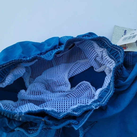 NWT CHAMPION Boys Swim Shorts Blue Turquoise Drawstring Beach Pool M (10-12) - Picture 8 of 10